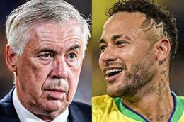 HLV Ancelotti cân nhắc gọi Neymar trở lại ĐT Brazil